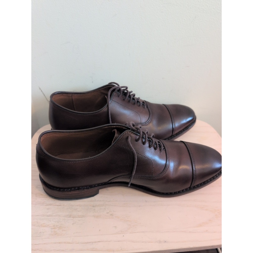 Allen Edmonds Park Avenue Mahogany Leather Oxfords 8.5 3E Extra Wide 4631